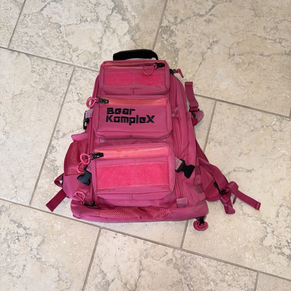 Bear Komplex BKX Military Backpack Pink Missing One Strap